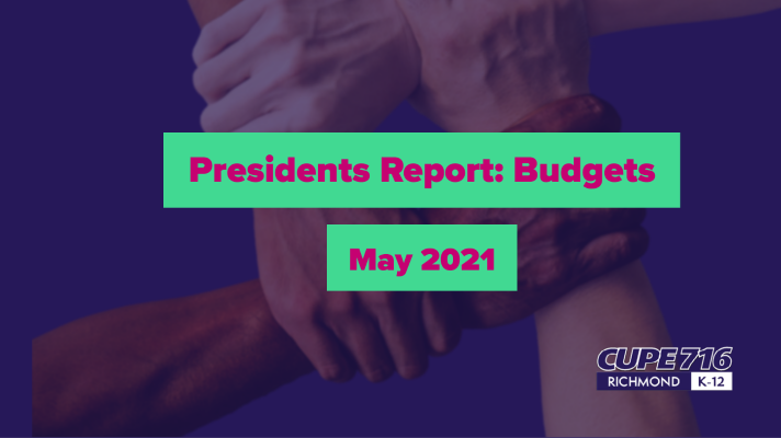 You are currently viewing Presidents Report – May 2021