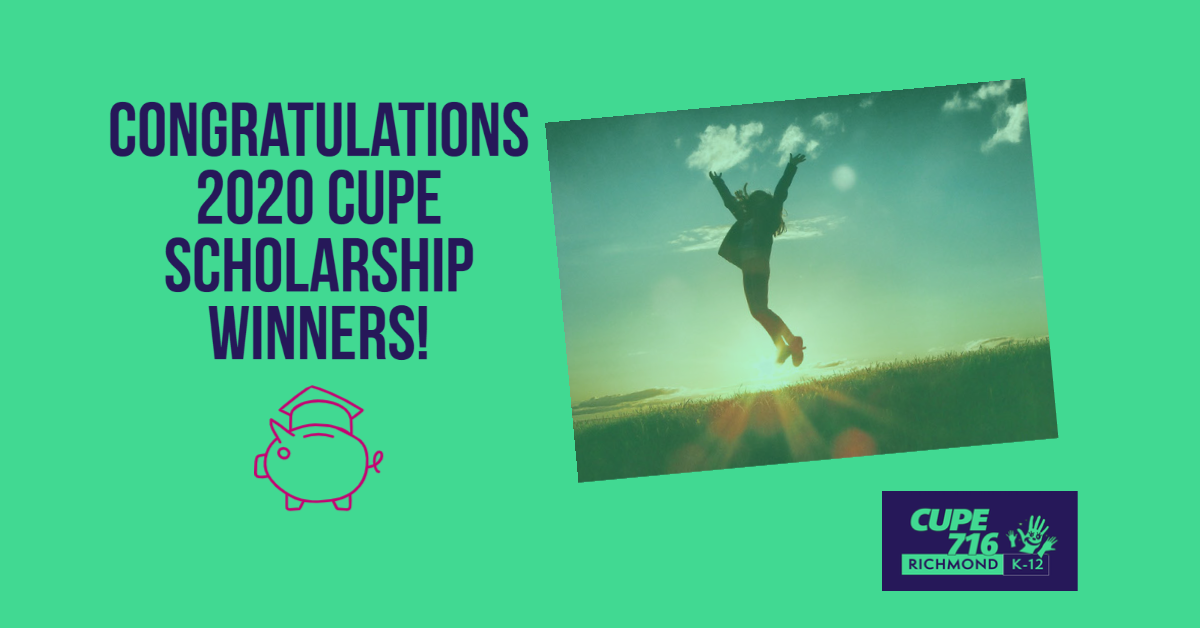 You are currently viewing CUPE 716 2020 Scholarship Winners